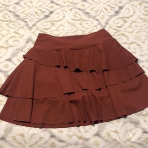 Halara tennis skort; size small; rustic orange; high waisted